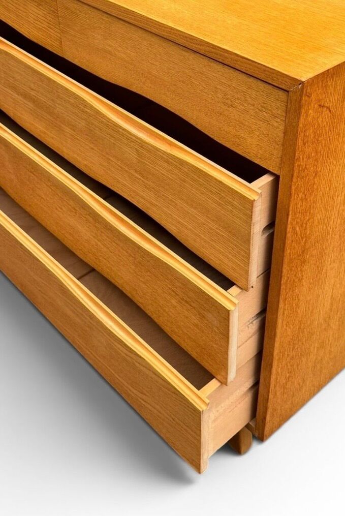 Scandinavian design chest of drawers in light teak – attributed to Arne Vodder – year