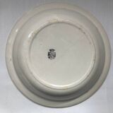 Grigny Terre de Feu dish, floral motif, 19th - 20th century