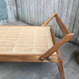 Bed folding a person