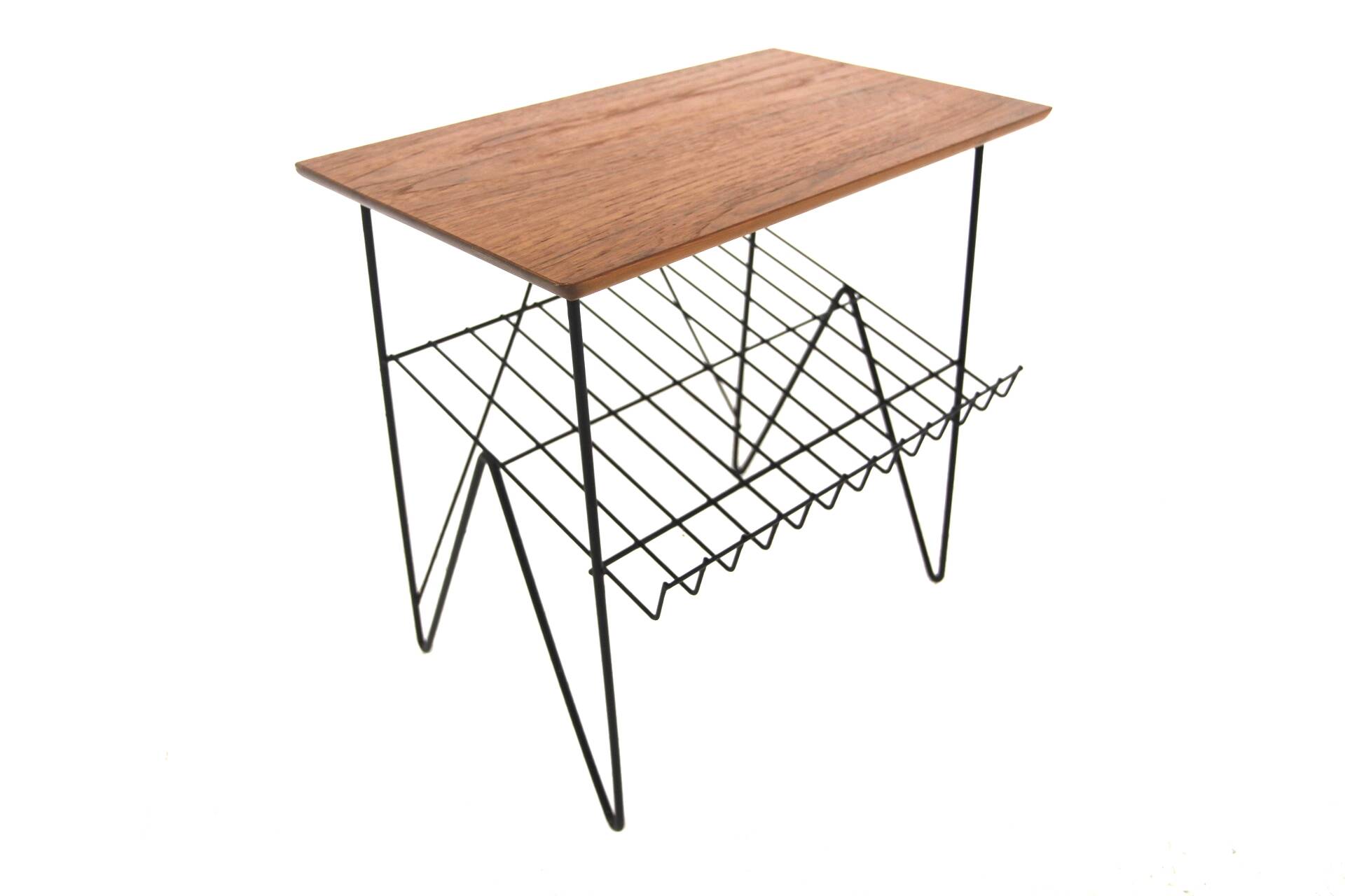 Scandinavian teak "stringbord" side table, Sweden, 1950