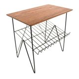 Scandinavian teak "stringbord" side table, Sweden, 1950