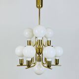 70s Hollywood Regency Gold Pendant Light