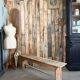 Pair of vintage farmhouse benches (refurbished)