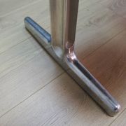 Grey aluminium bench, Danish design, 1960s, production: Denmark