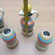Vinegar and oil set, salt shaker and pepper shaker.