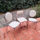 CIVIC Made in France Trio of vintage 1970s Medallion chairs