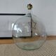Dame-Jeanne XXL glass floor lamp with vintage lampshade.
