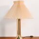 Danish HEMI table lamp from the 1960s with gilded metal structure and ivory