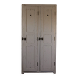 Armoire blanche en bois