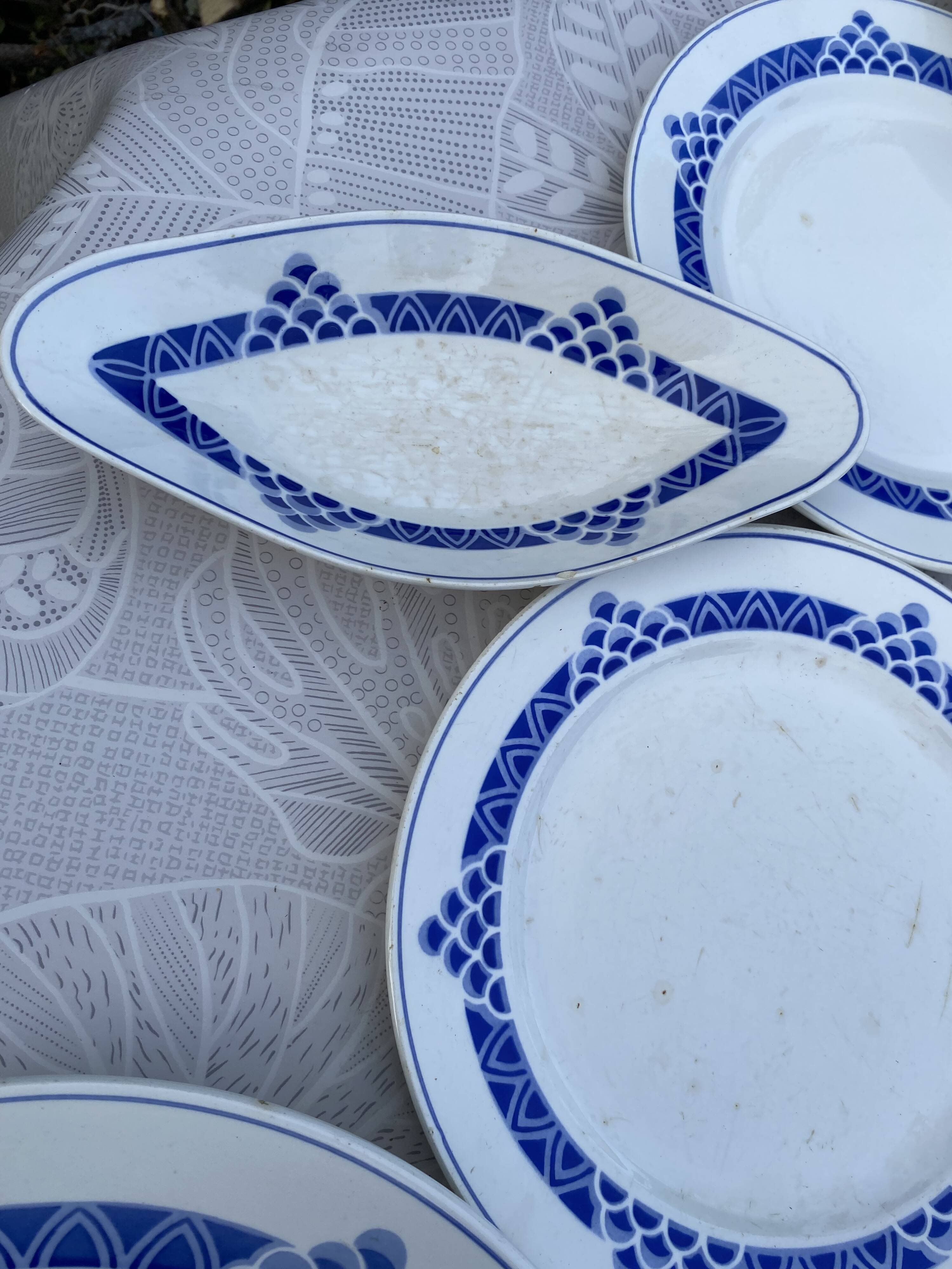 Magnifique Service de Table Vintage – Modèle "Ariège" (Digoin Sarregue