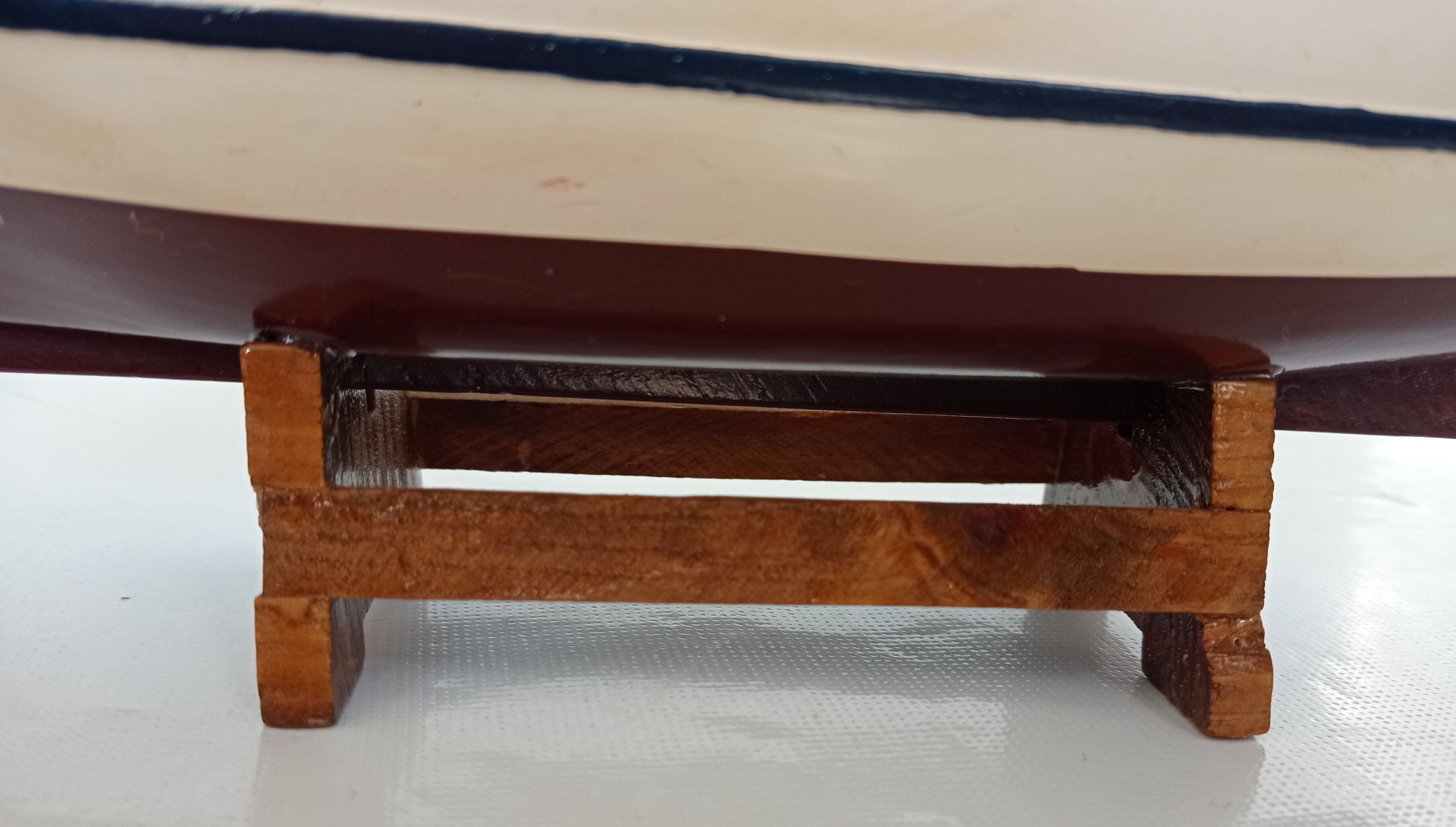 Wooden model of a fishing boat