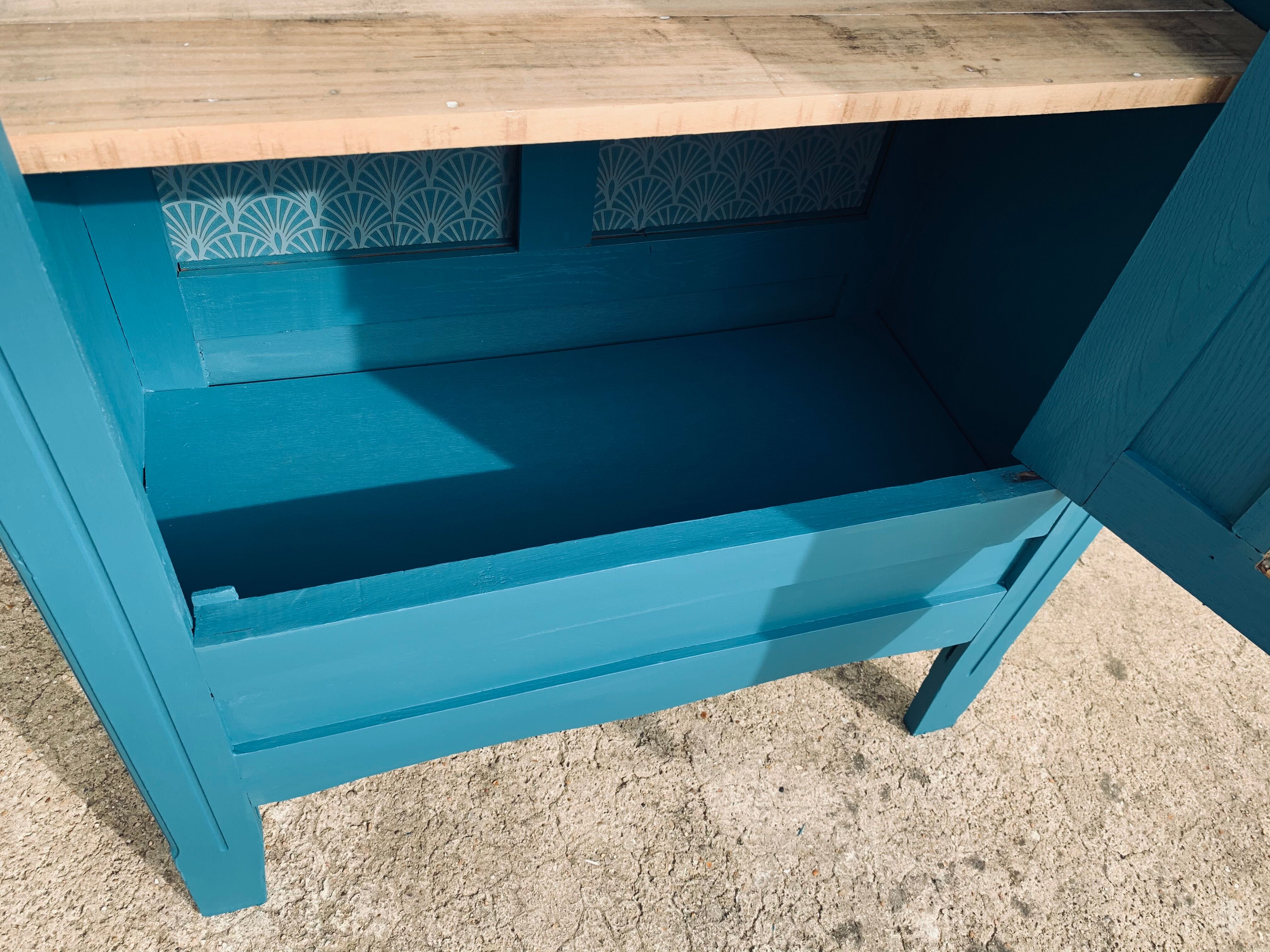 Glass-glazed Parisian wardrobe 1930