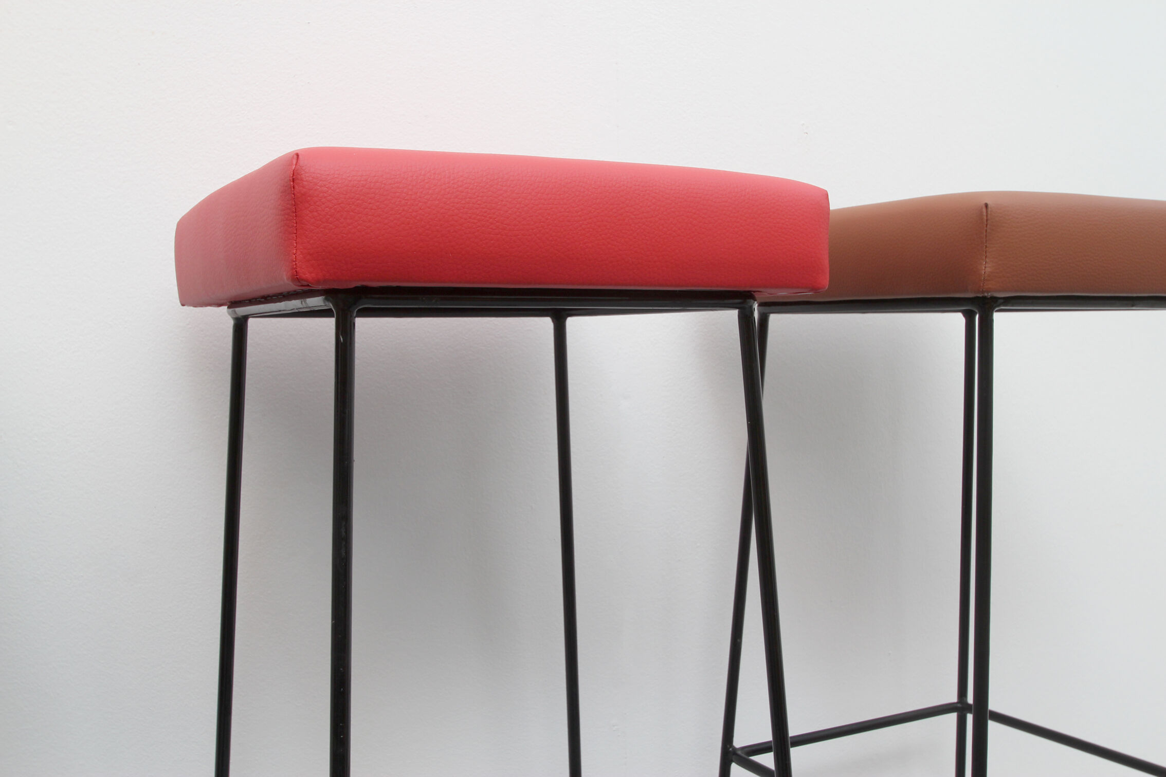 Set of 4 bar-stools Wire 1960s