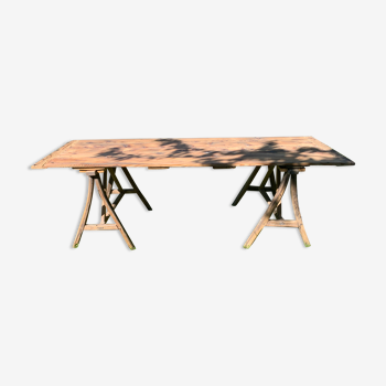 Vintage trestle table