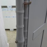 Large bamboo-style wooden cheval mirror, 19th century, Napoleonic II period.