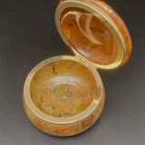 Jewelry box or decorative round stone