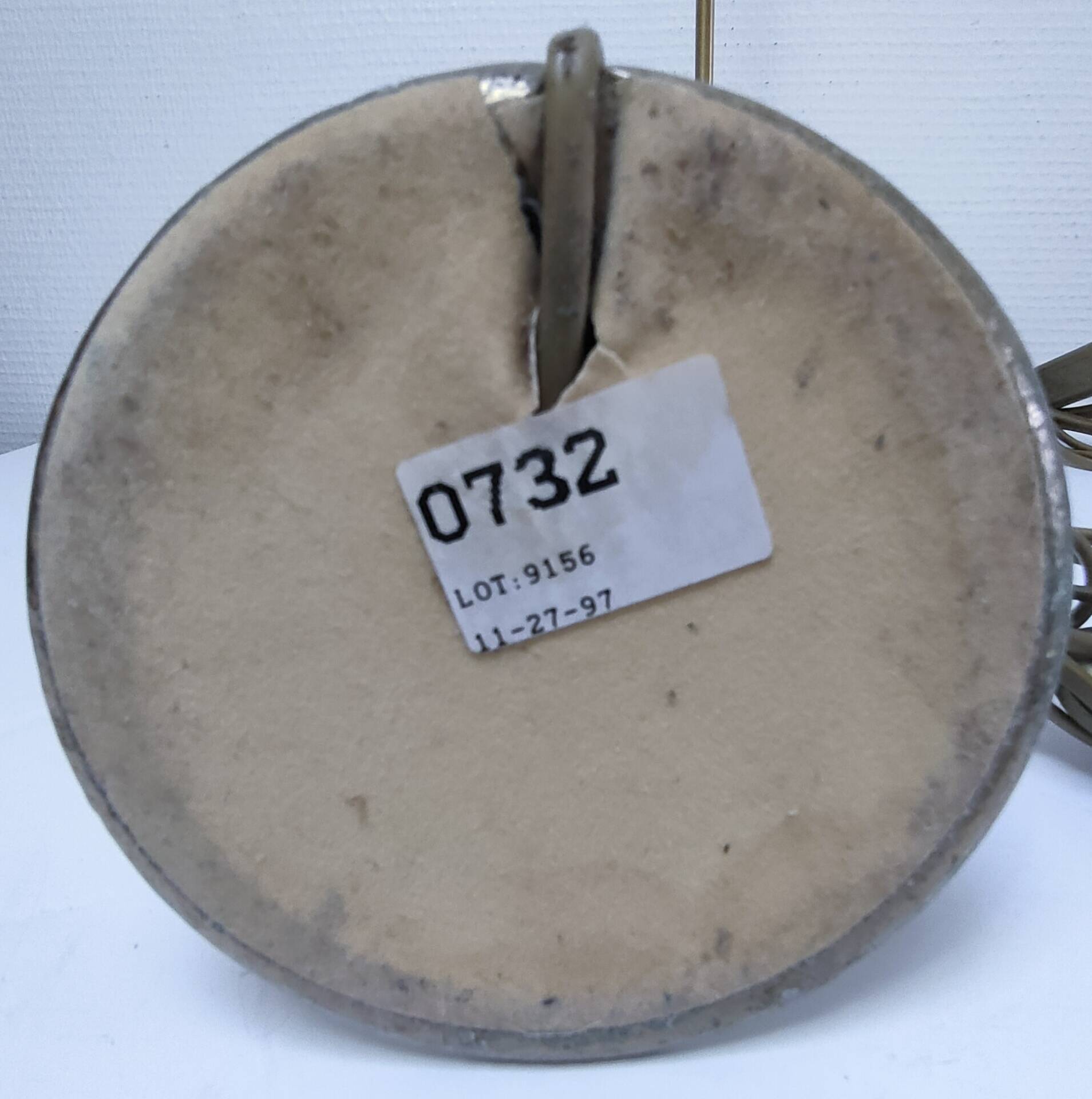Pair of brass lamp bases Delmas design 90s