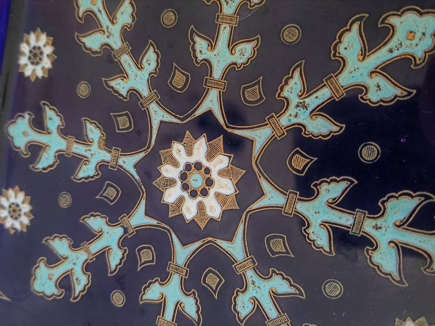 19th century Lunéville tray