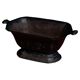 Old cast iron planter with handles, French, 1900-1920.
