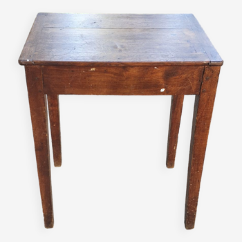 Solid oak side table