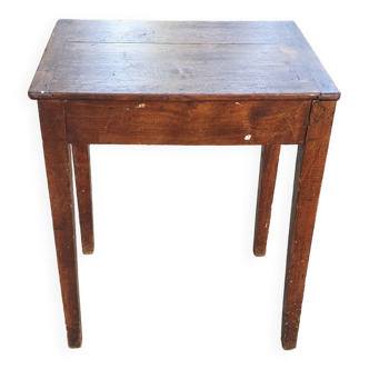 Solid oak side table