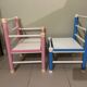 Lots de 2 petites chaises enfants vintage