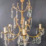 Lustre pampilles style Louis XV