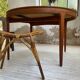 Round table 120-230 cm scandinavian samcom arne hovmand olsen