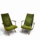 2 x 20th-century vintage design reclining armchairs