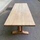 Grande Table de Monastère décapée en chêne massif brut 225cm