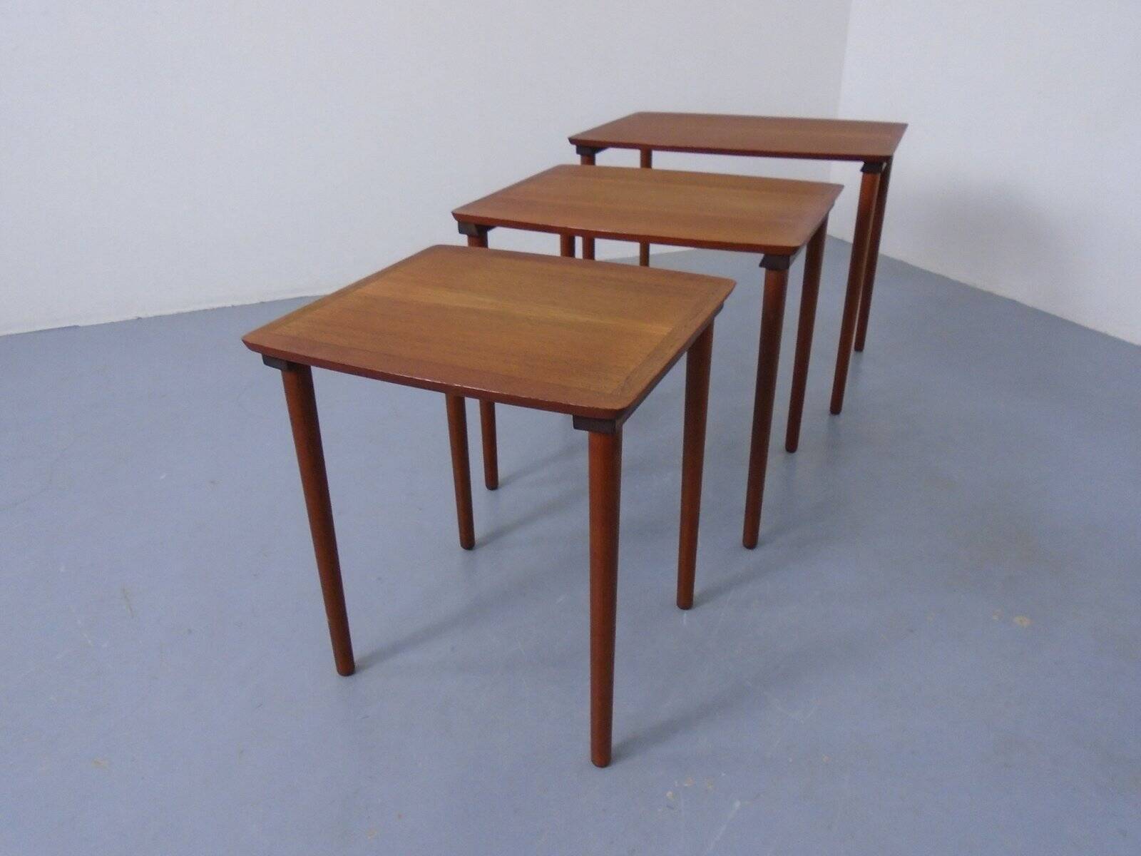 Danish Teak Nesting Tables from Møbelintarsia, 1960s, Set of 3