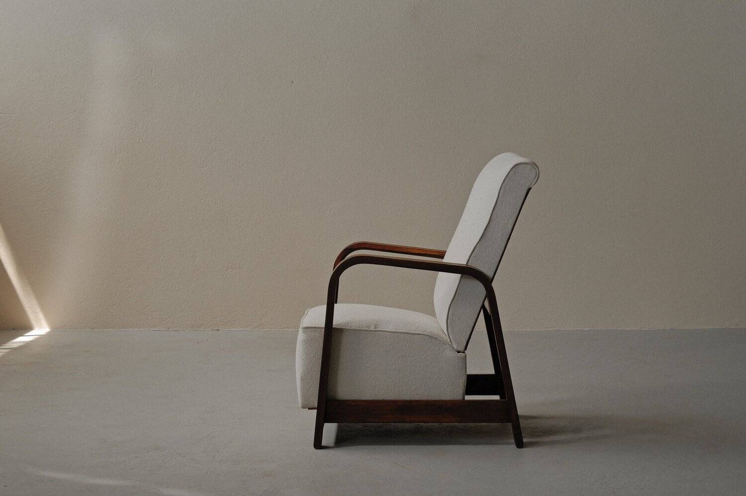 Fauteuil Art-Déco, palissandre, 1930