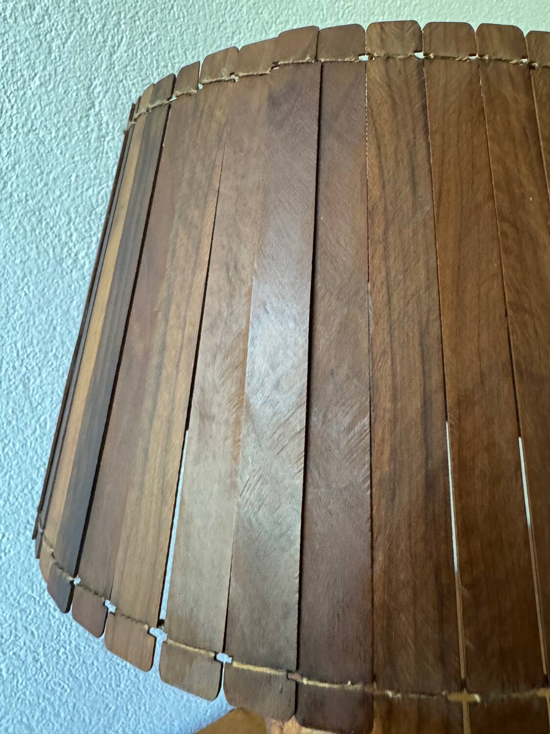 Large teak lamp from the 60s