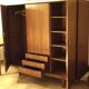 Vintage Scandinavian teak wardrobe from the 60s and 70s