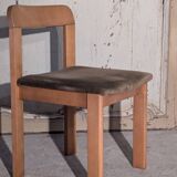 Set of six elm chairs from the 60s DLG regain