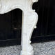 Louis XV style fireplace in Carrara marble, circa 1980.