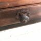 Vintage wooden curtain box
