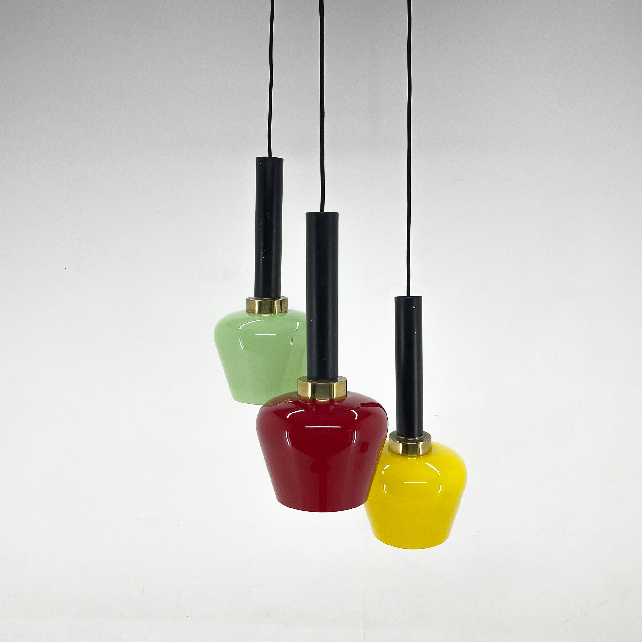 Mid-century Modern Italian Colourful Cascade Pendant Light