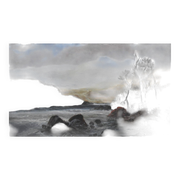 French school, late 19th century, Landscape by a river, oil on paper