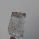 Antique cut glass carafe, probably crystal – Geometric patterns and matching stopper.