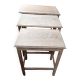 Side tables trundle solid wood aero-gummed