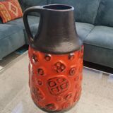 Large Fat Lava Floor Vase 45 cm by Carstens Tönnieshof – Mid Century