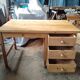 English desk in old pine