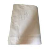 Old cloth cotton white Monogram V R.