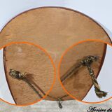 Miroir ovale en bois doré – début XXe