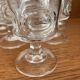Wine or liqueur glasses from the 1970s, crystal from Arques.