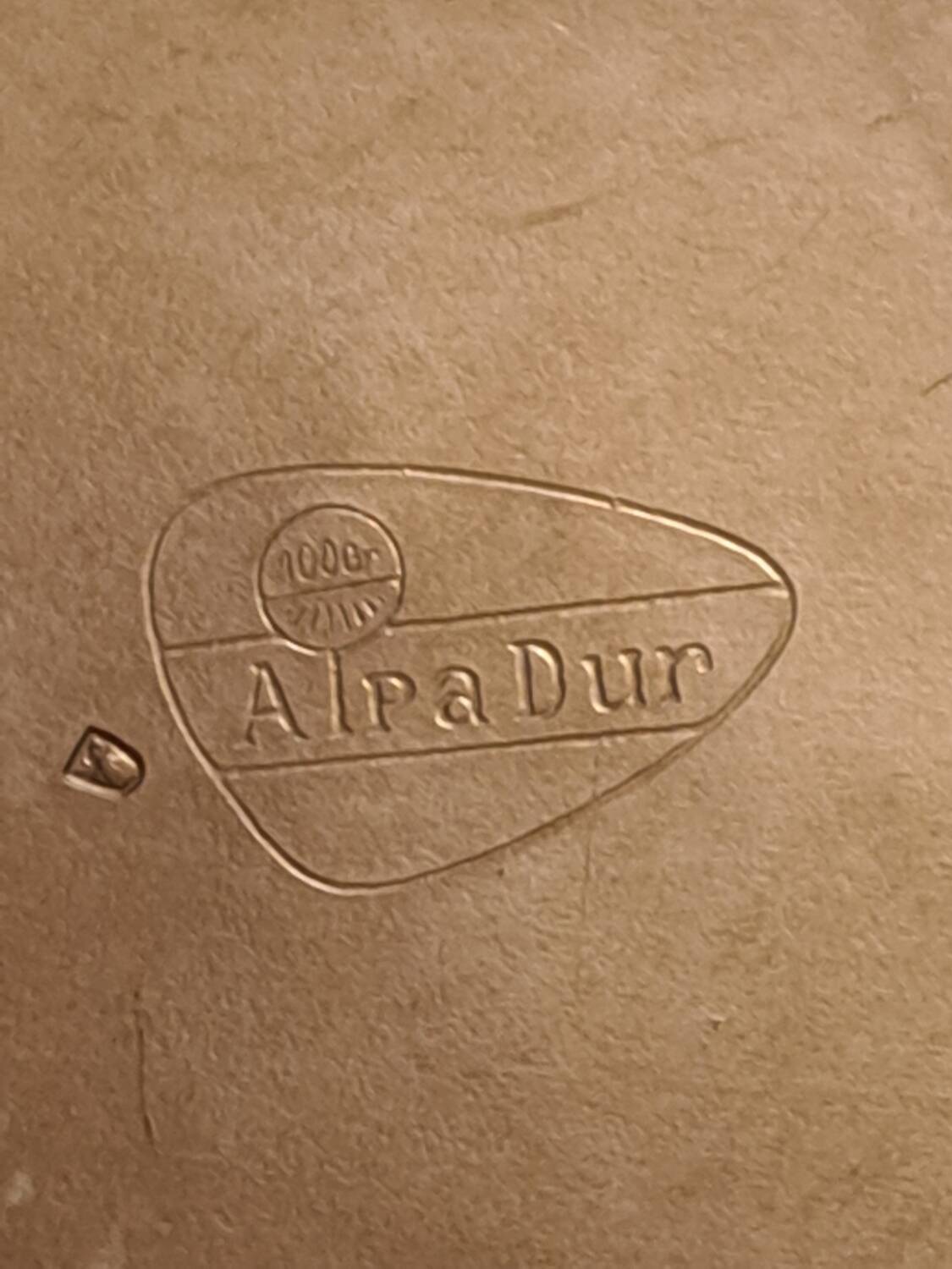 Apladur champagne bucket in silver metal.