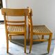 Pair of chairs, sitting in braided wicker, 50 years