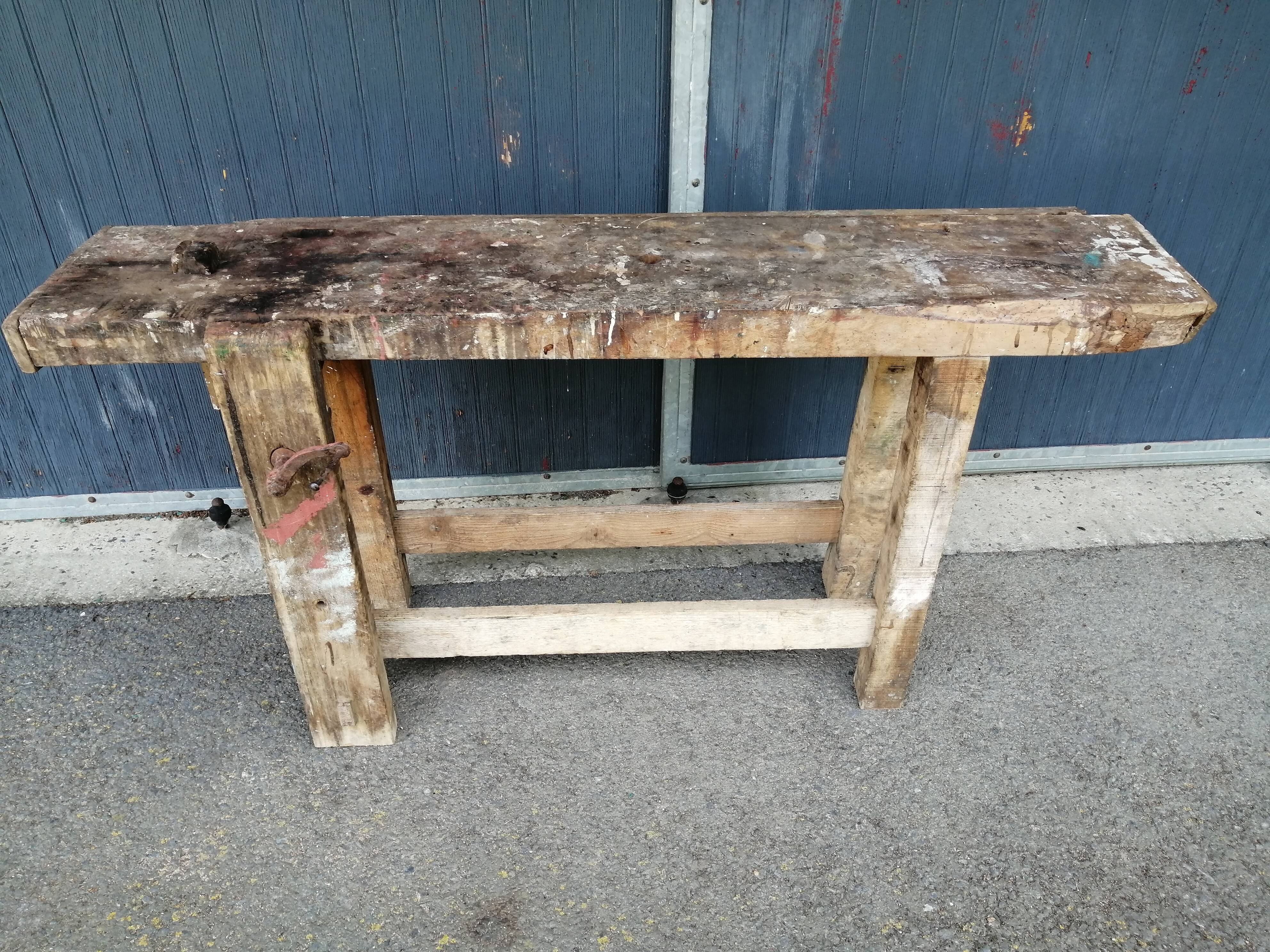 Old carpenter's workbench