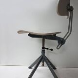 Swedish Industrial Architect Office Desk Chair by  Odelberg & Olsen, 1940s